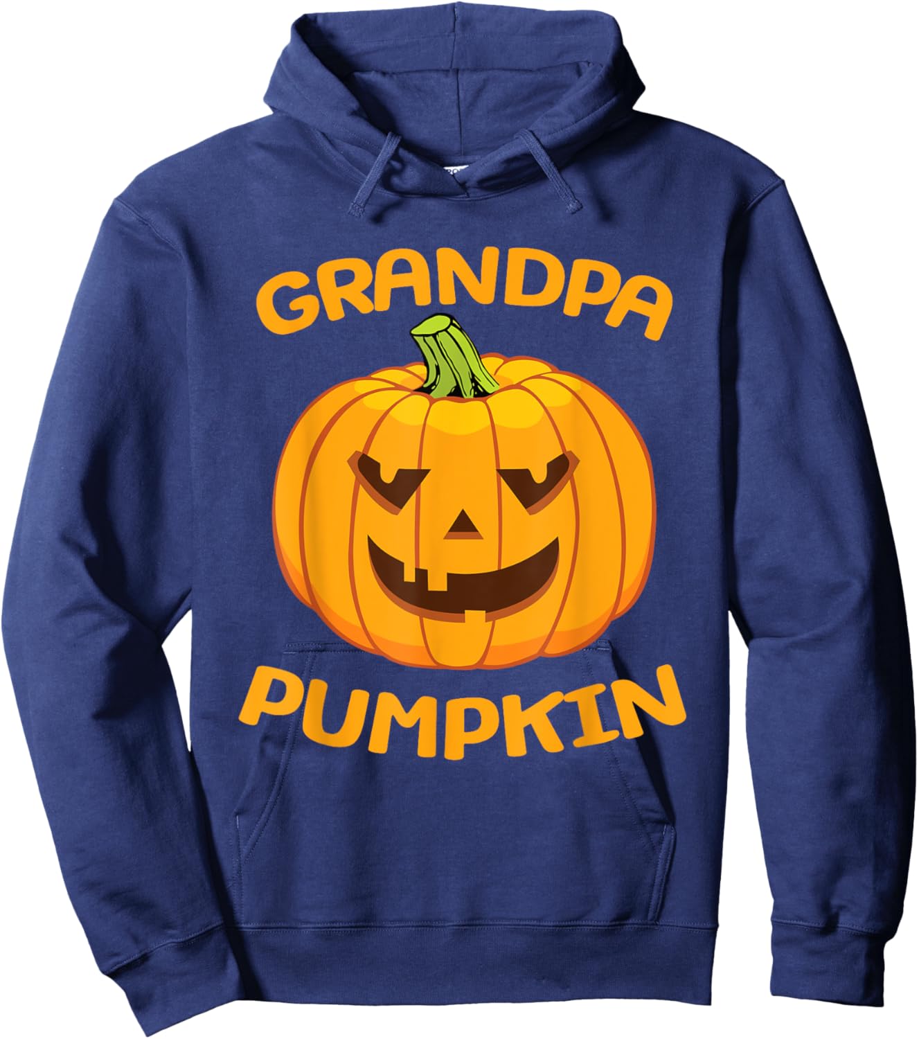 Grandpa Pumpkin Halloween Costume Hoodie - Hoodie | Navy
