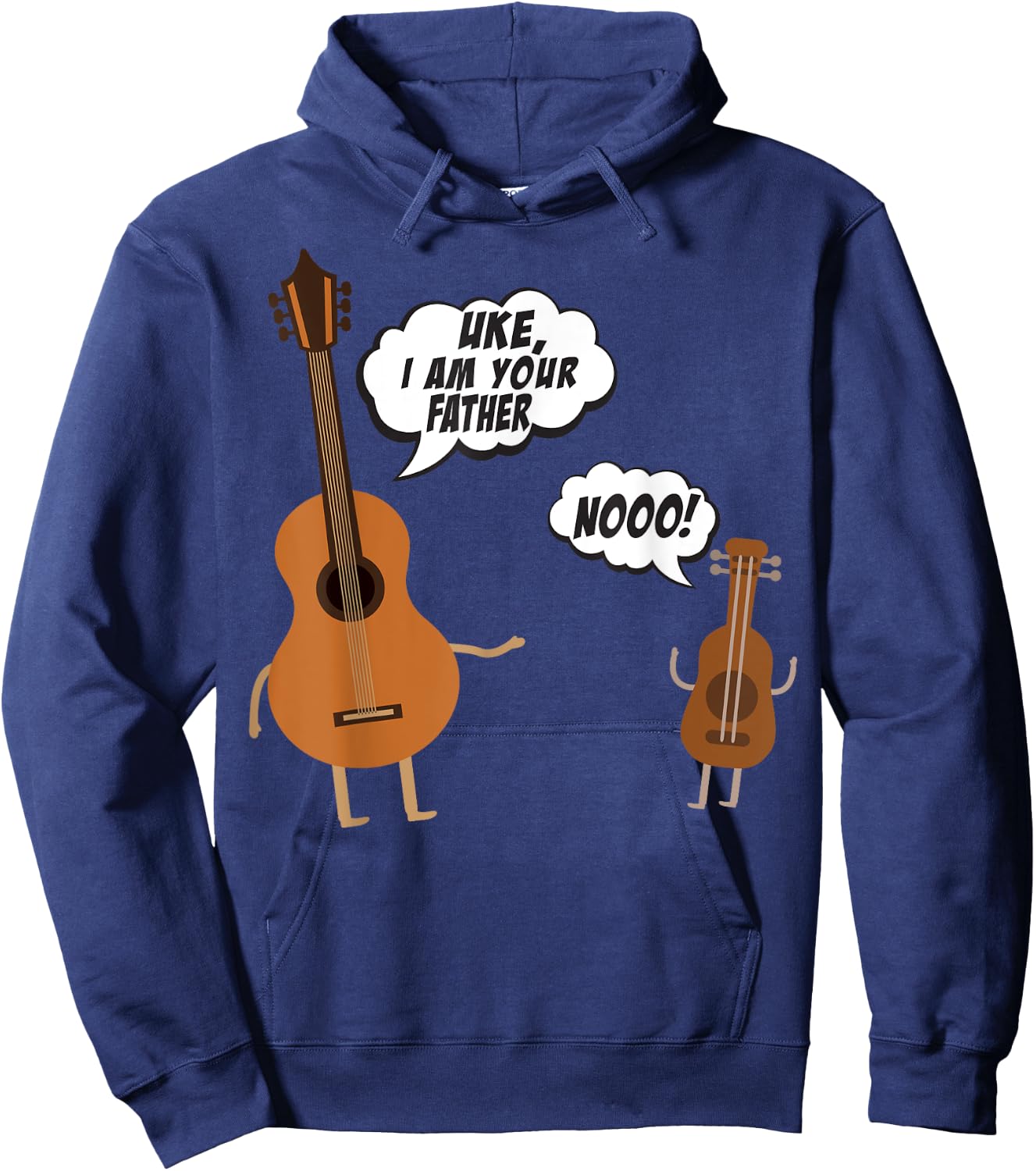Uke I Am Your Father - Funny Guitar and Ukulele Hoodie - Hoodie | Navy