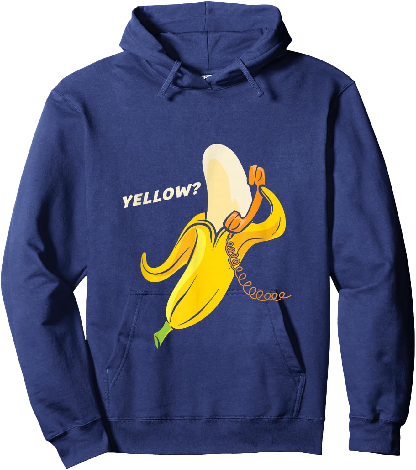 Healthy - Banana Yellow Phone Vegan - Market Hoodie - Hoodie | Navy