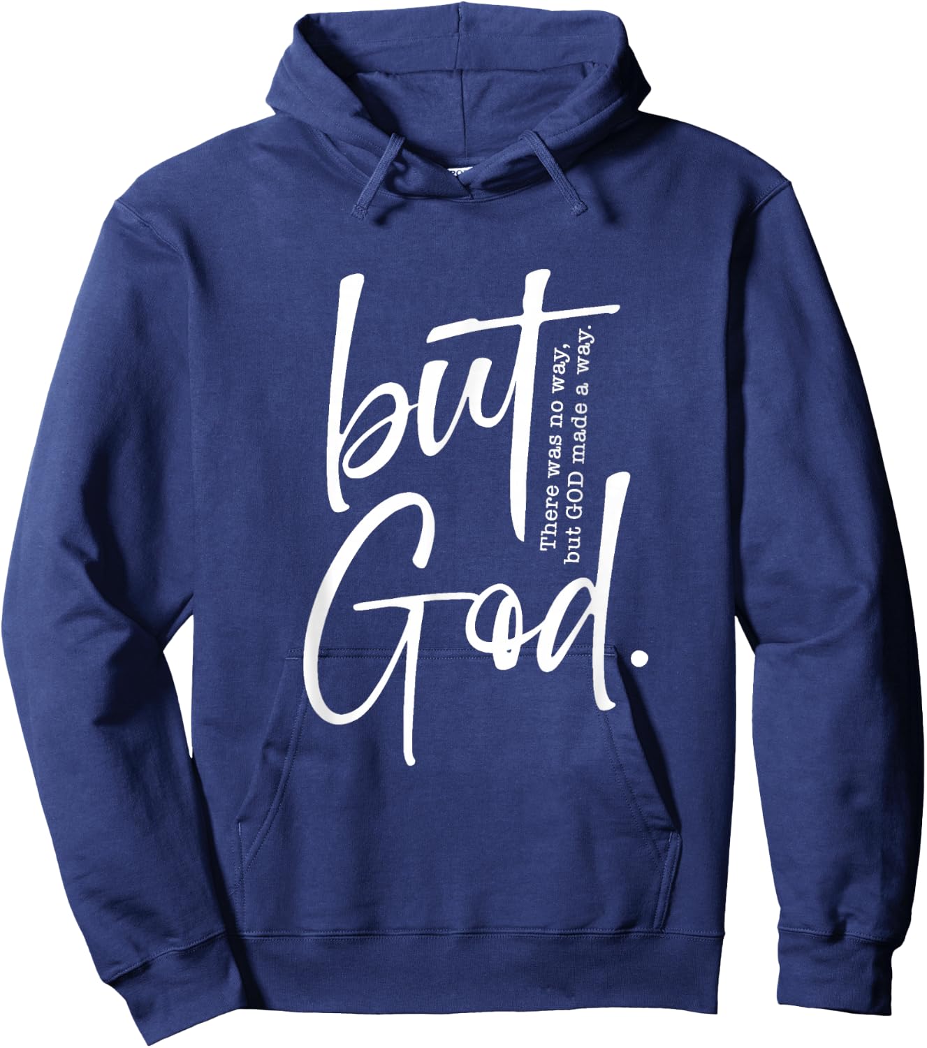 Christian But God Inspirational Gift John 3:16 Hoodie - Hoodie | Navy