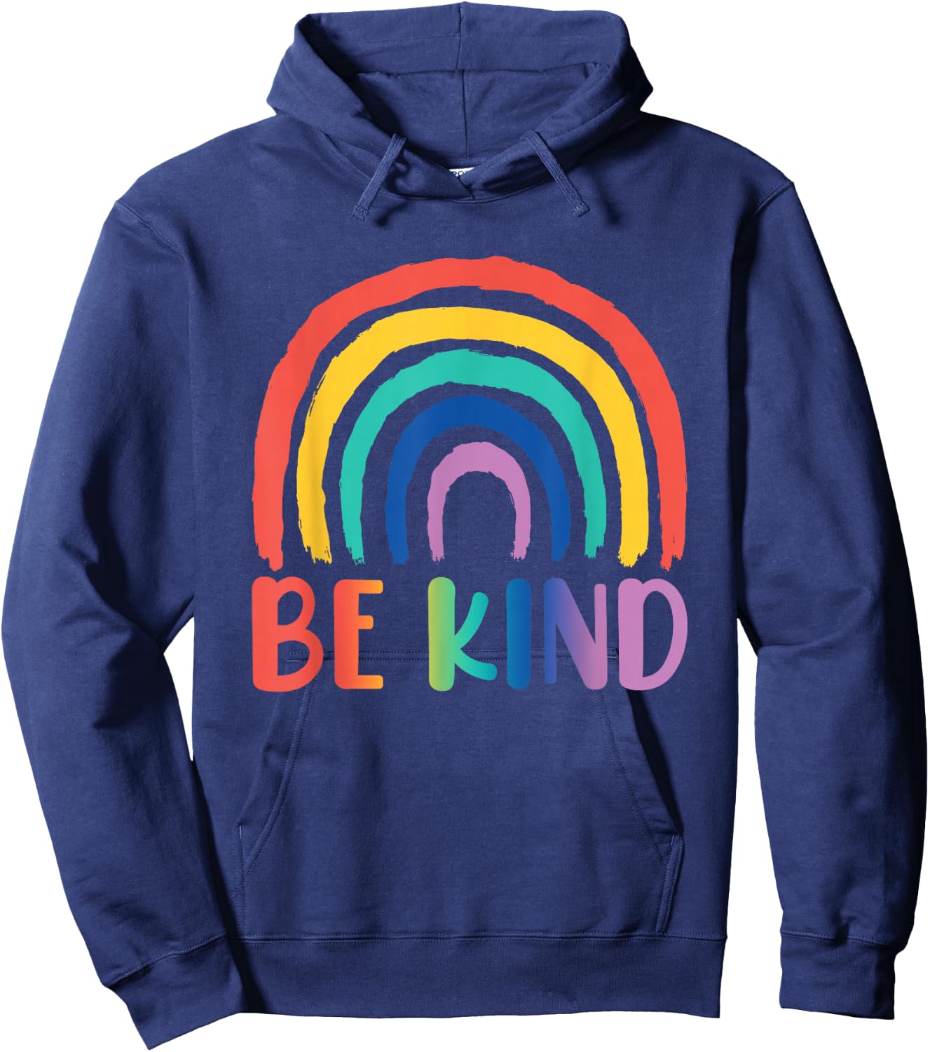Be Kind Rainbow | Choose Kindness Friendliness Hoodie - Hoodie | Navy