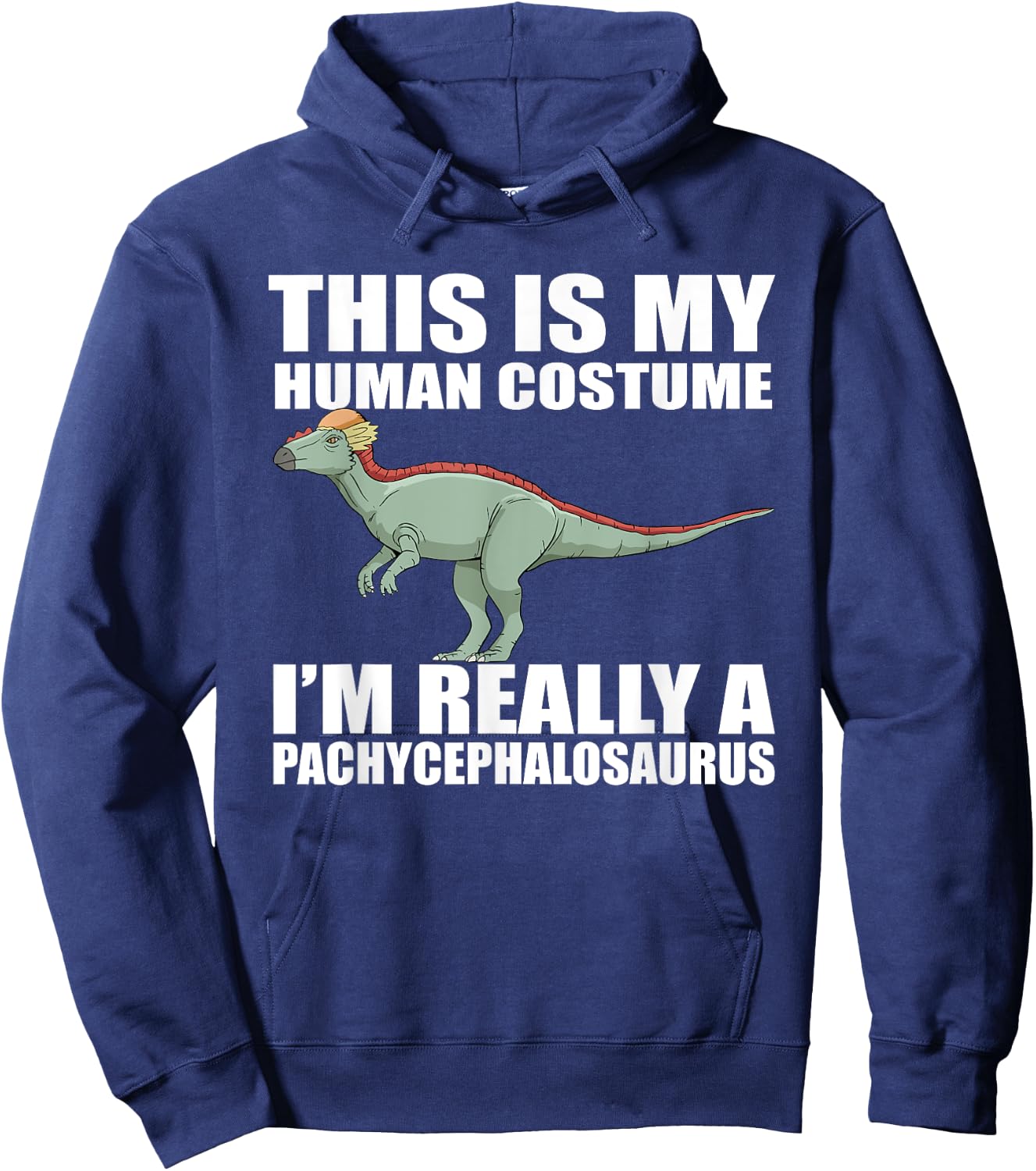 Pachycephalosaurus Dinosaur Costume Hoodie - Hoodie | Navy