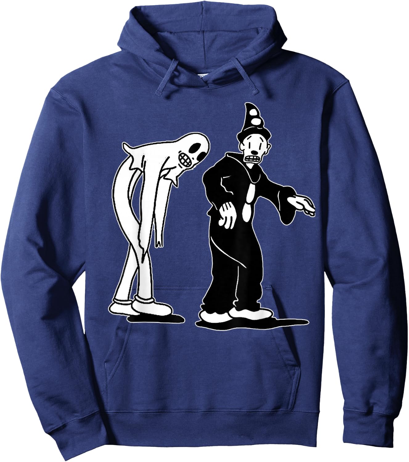 Koko the Clown and Ghost Creeping Hoodie - Hoodie | Navy