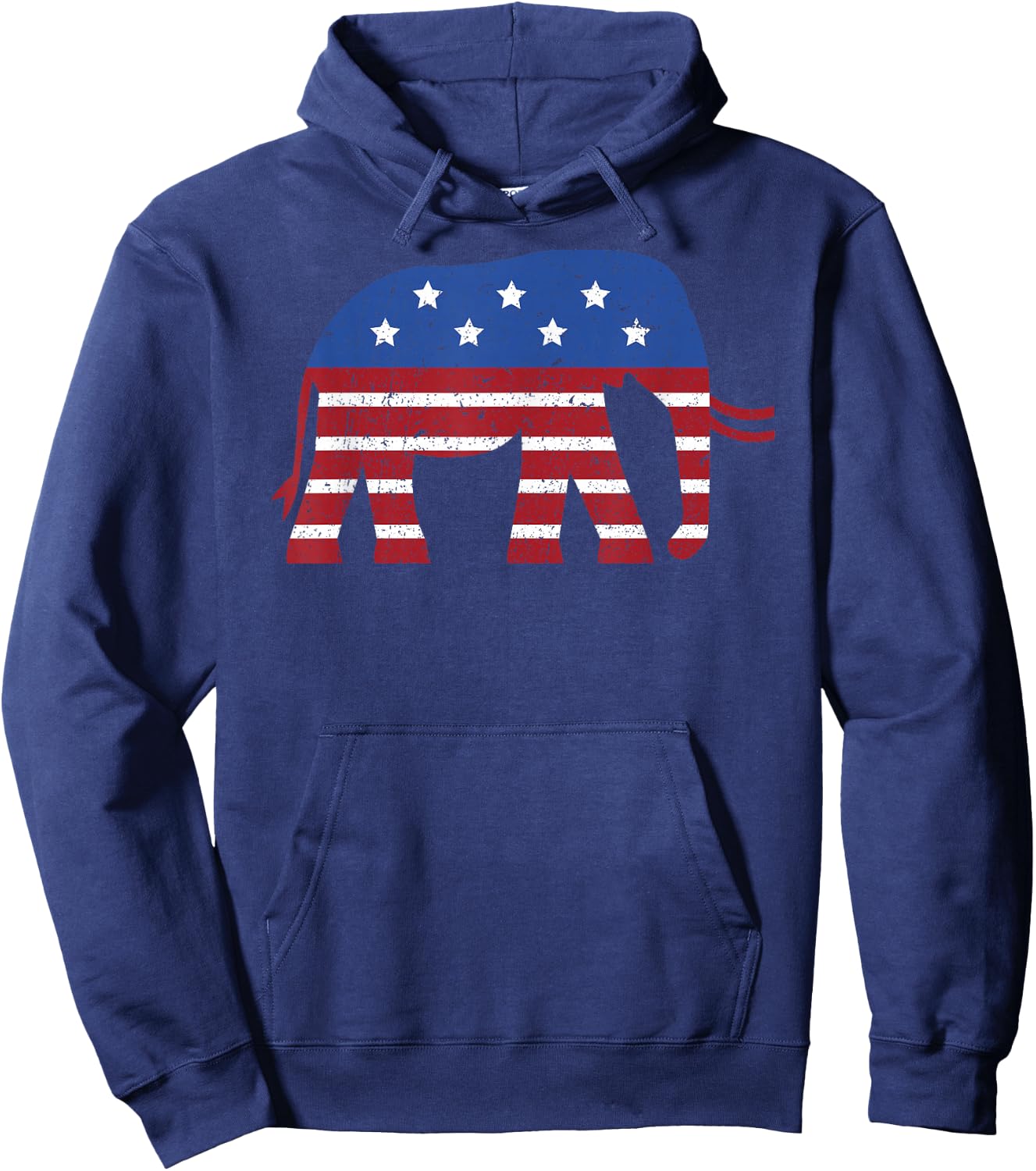 Retro Republican Party Elephant Symbol Hoodie - Hoodie | Navy