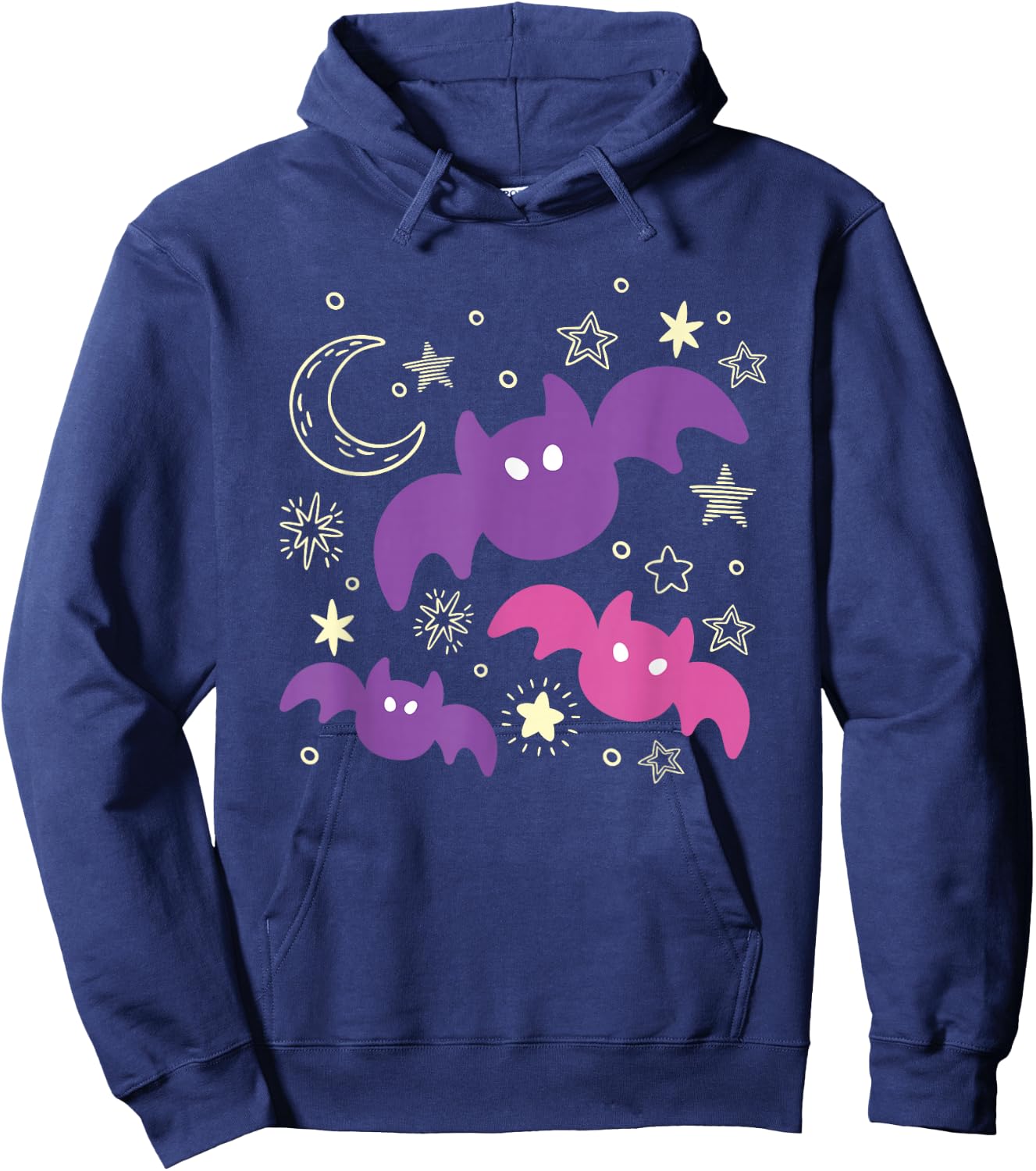 Toddlers Gift Cute Bat Halloween Hoodie - Hoodie | Navy