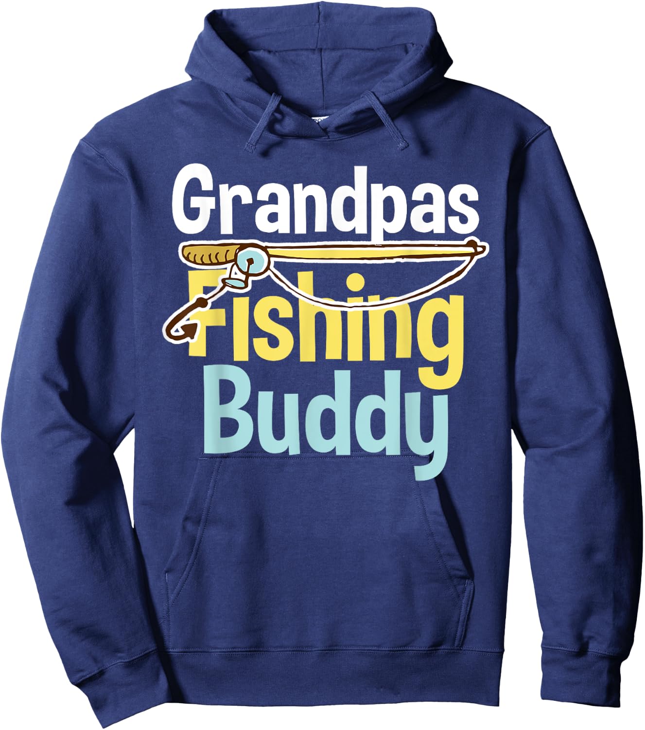 Kids Grandpa's Fishing Buddy - Fishing Hoodie - Hoodie | Navy