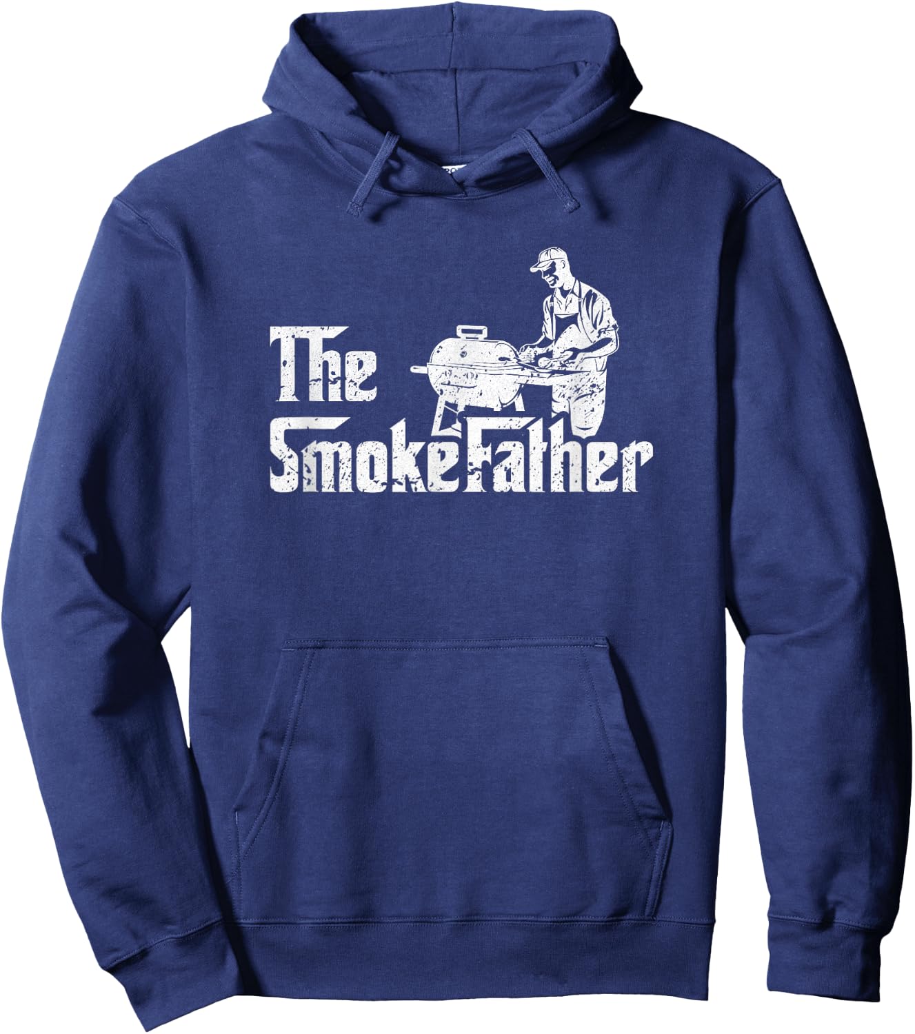 The SmokeFather Fathersday BBQ Hoodie - Hoodie | Navy