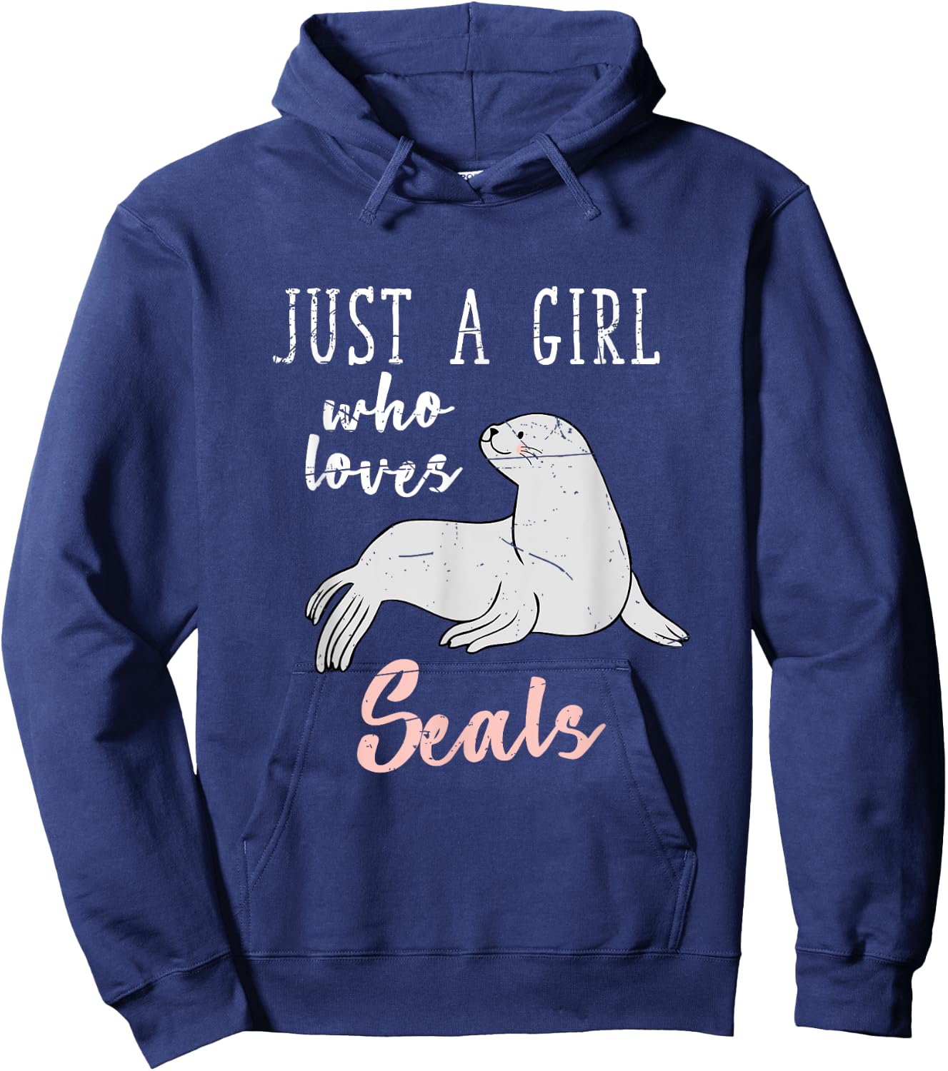 Just A Girl Who Loves Seals Hoodie - Hoodie | Navy