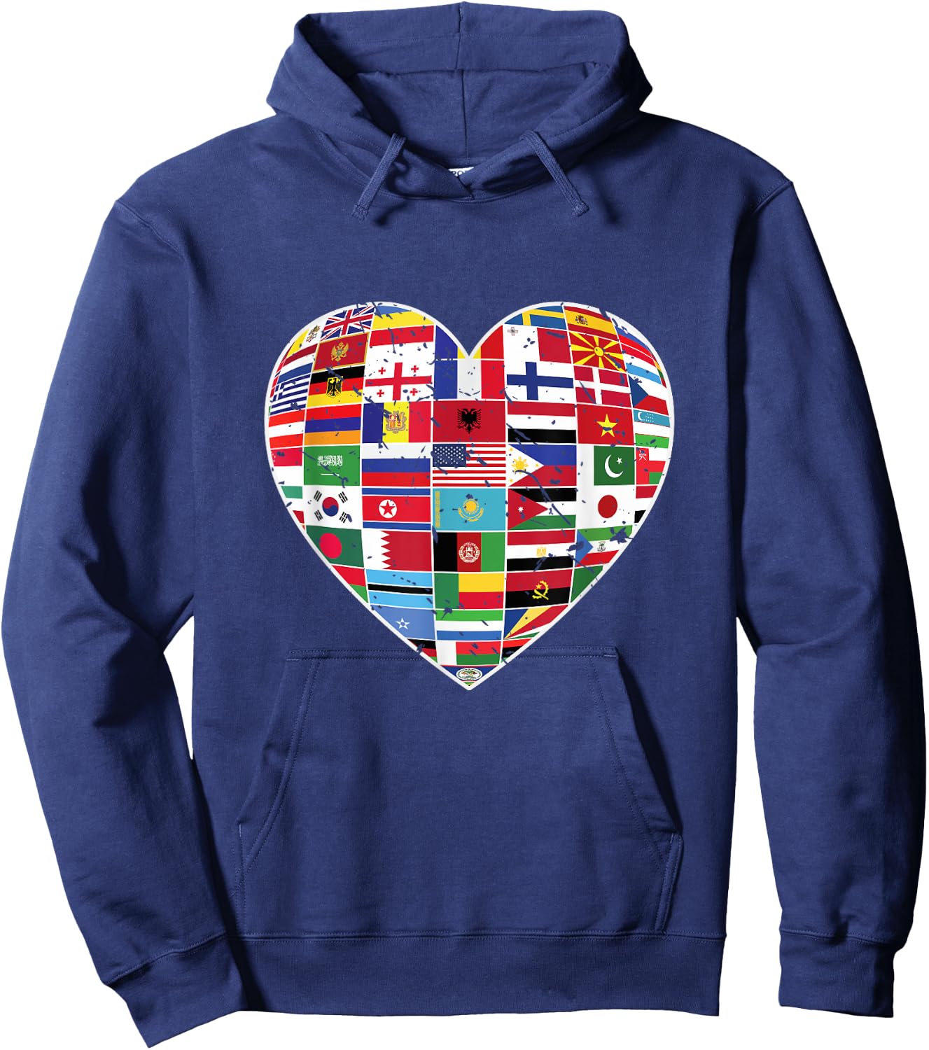 World Flags Earth Day Hoodie - Hoodie | Navy