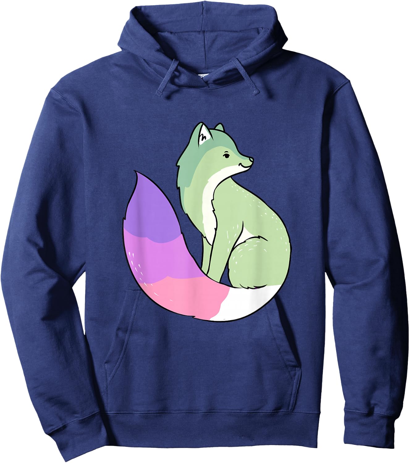 Genderfae Fox Genderfae Pride Hoodie - Hoodie | Navy