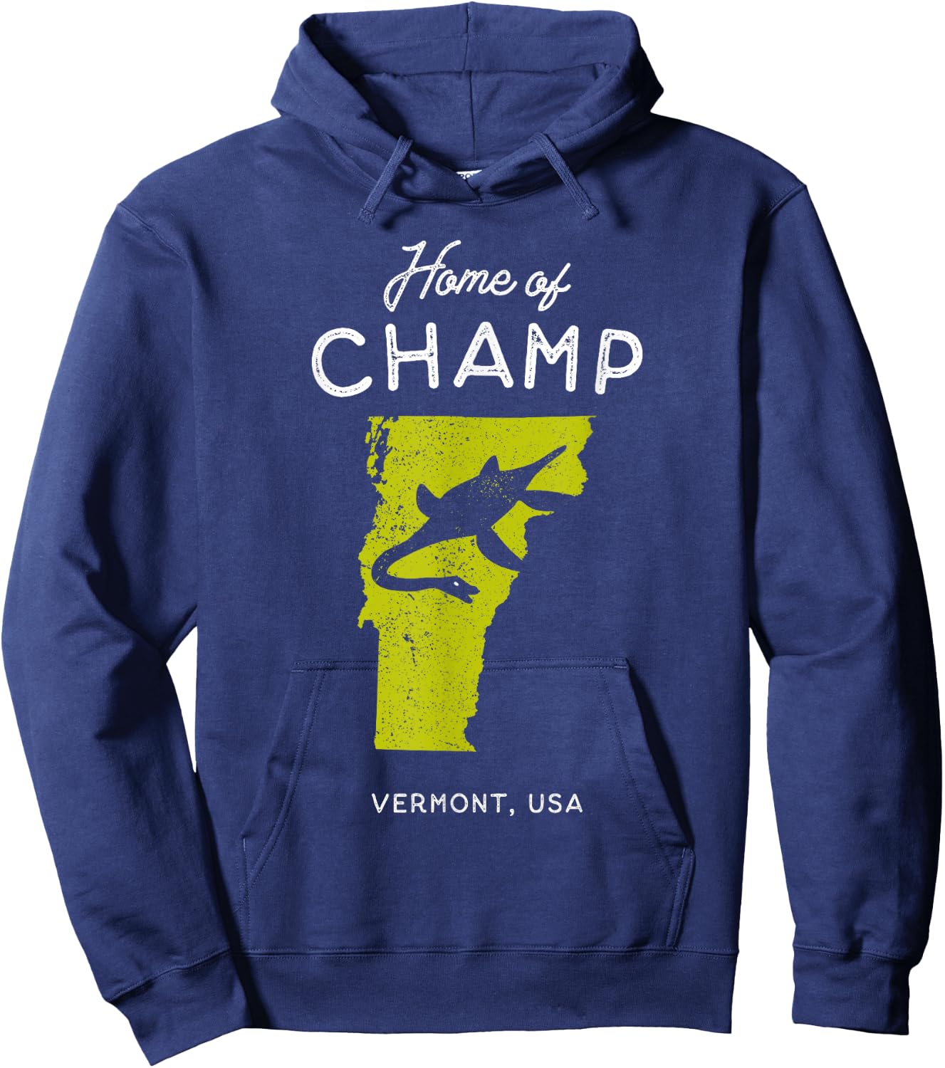 Home of Champ the Lake Monster - Vermont, USA Hoodie - Hoodie | Navy