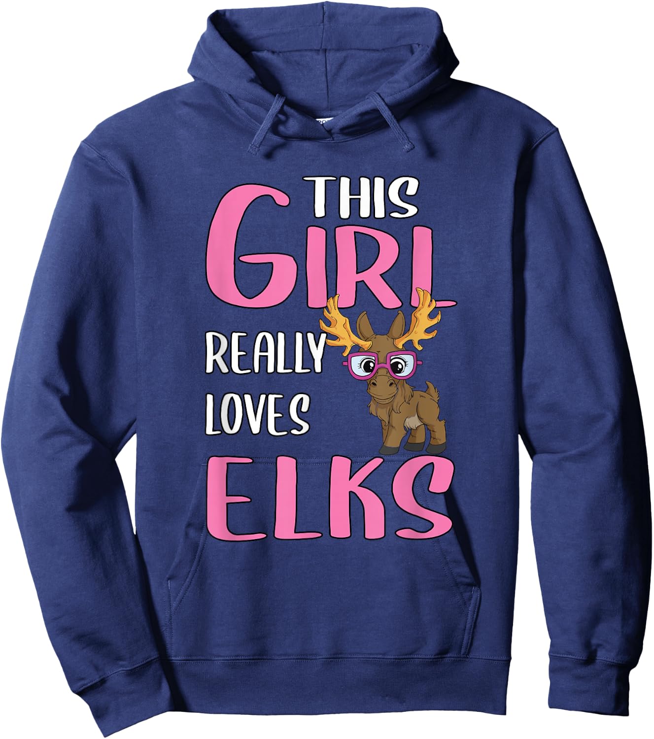 Gift This Girl Really Loves Elks Hoodie - Hoodie | Navy