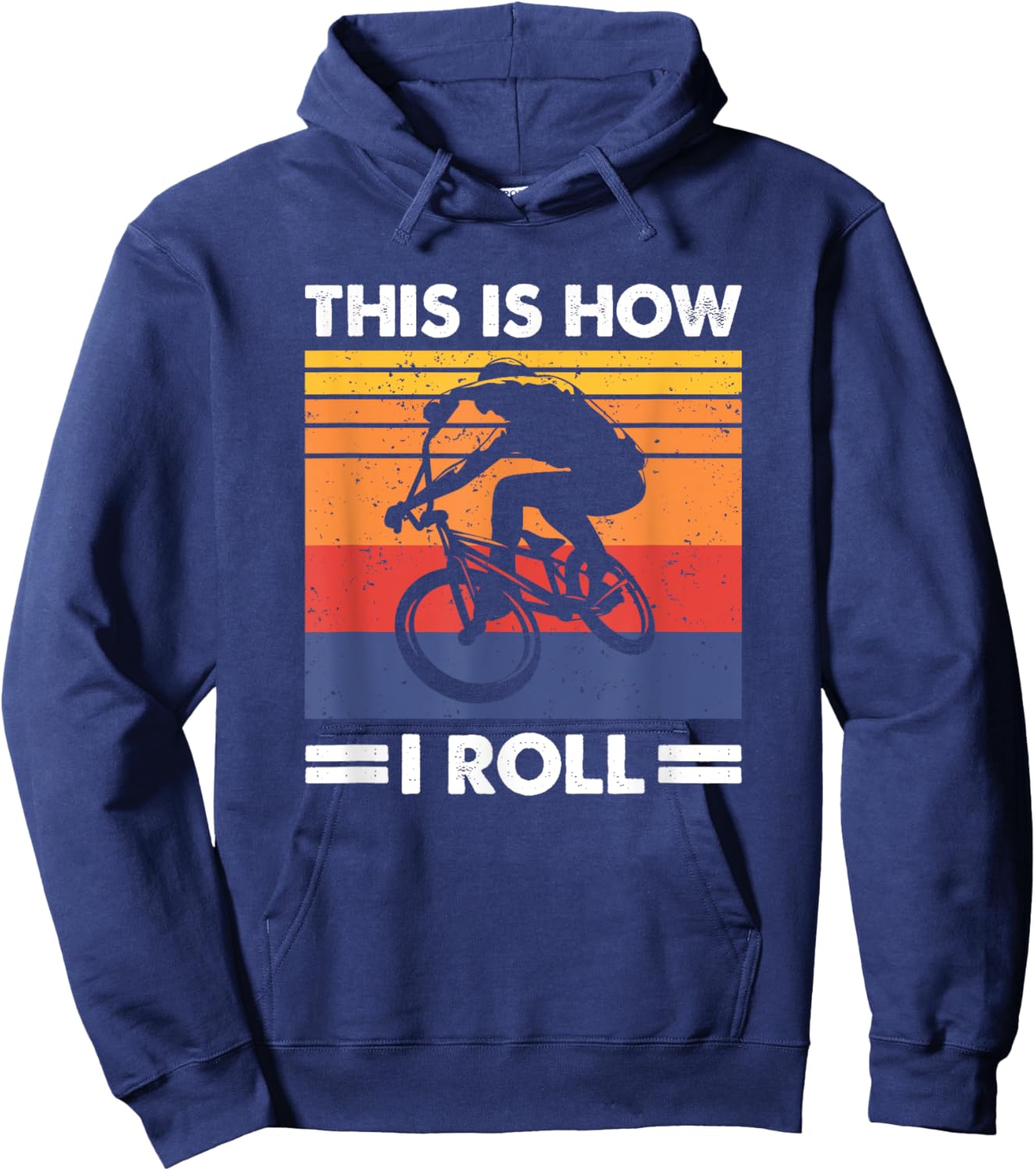 This Is How I Roll, BMX Rider Hoodie - Hoodie | Navy