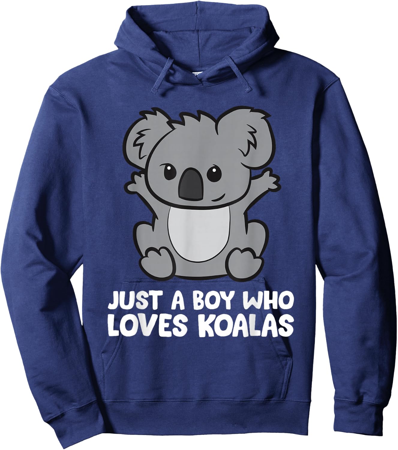 Cute Koala Just a Boy Who Loves Koalas Hoodie - Hoodie | Navy