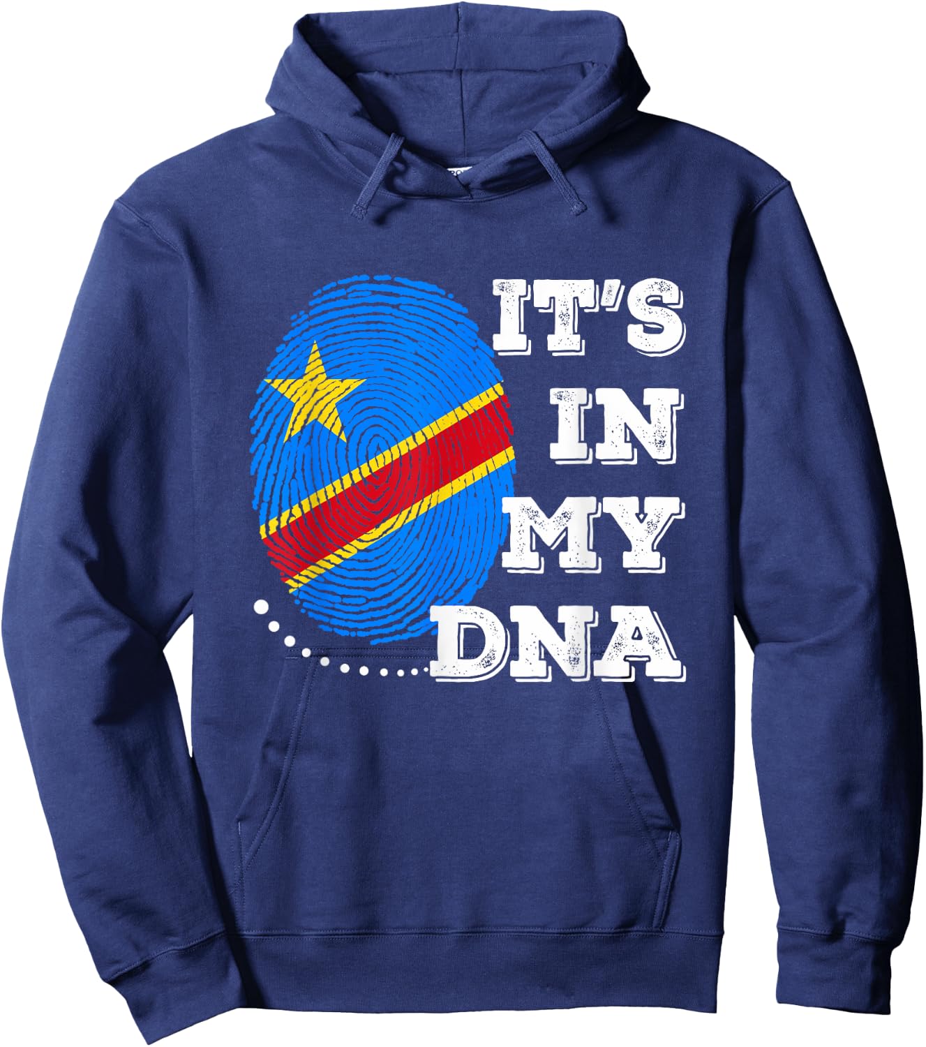 IT'S IN MY DNA DR congo Flag Men Women Gift Hoodie - Hoodie | Navy