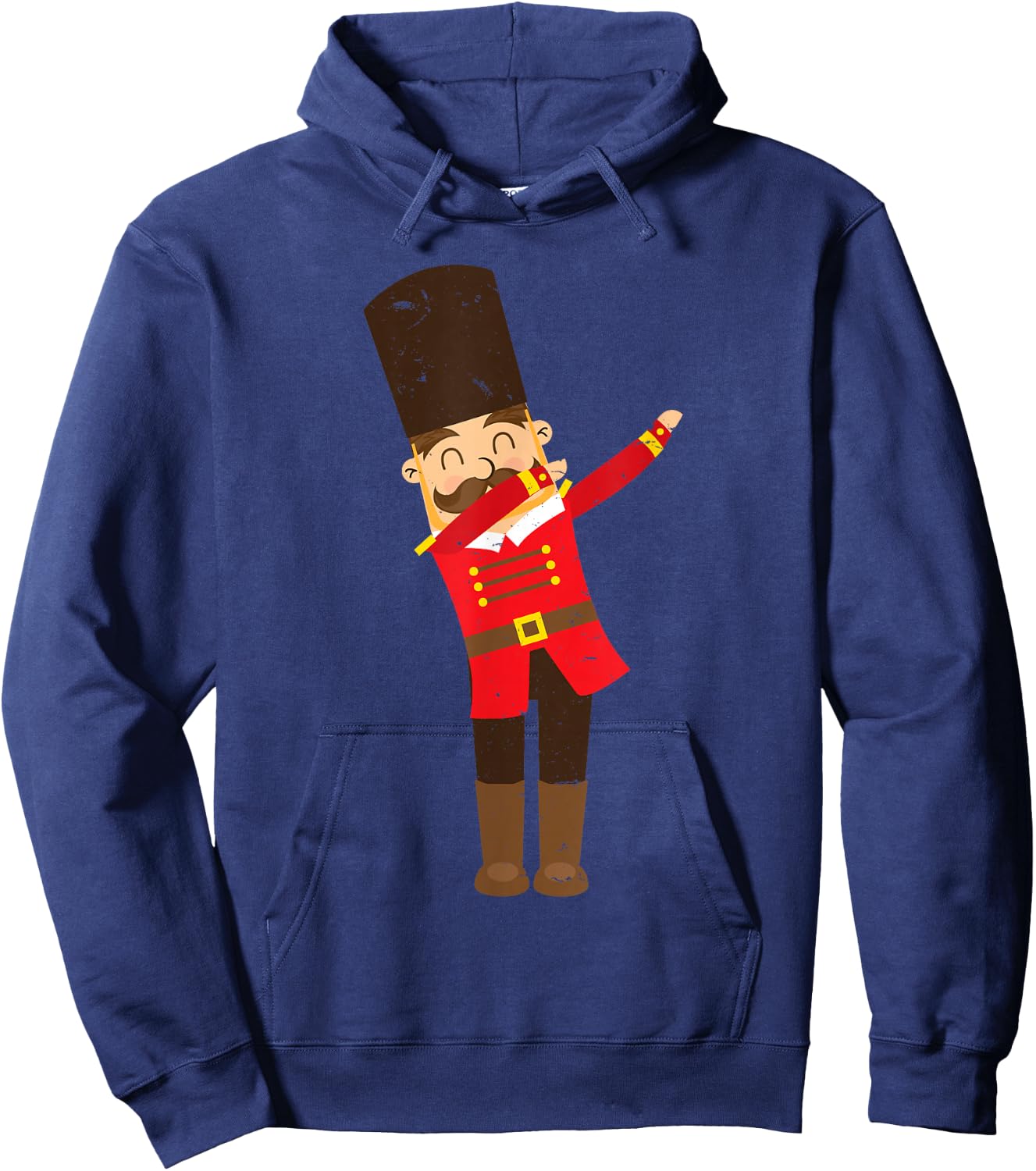 Dabbing Toy Soldier Nutcracker Christmas Hoodie - Hoodie | Navy