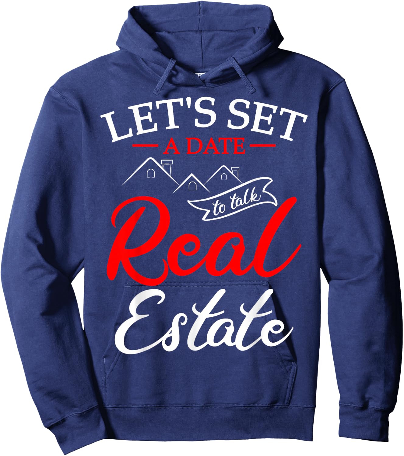 Real Estate Agent Coffee Lover Broker Property Hoodie - Hoodie | Navy