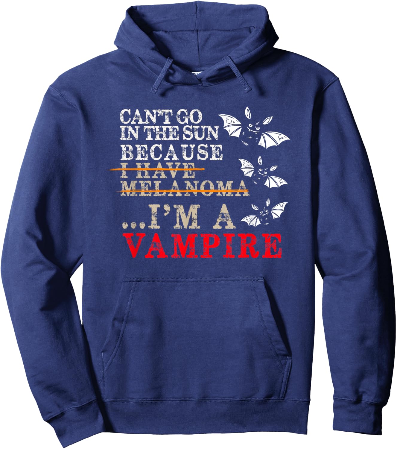 Melanoma Awareness - Skin Cancer Support Hoodie - Hoodie | Navy
