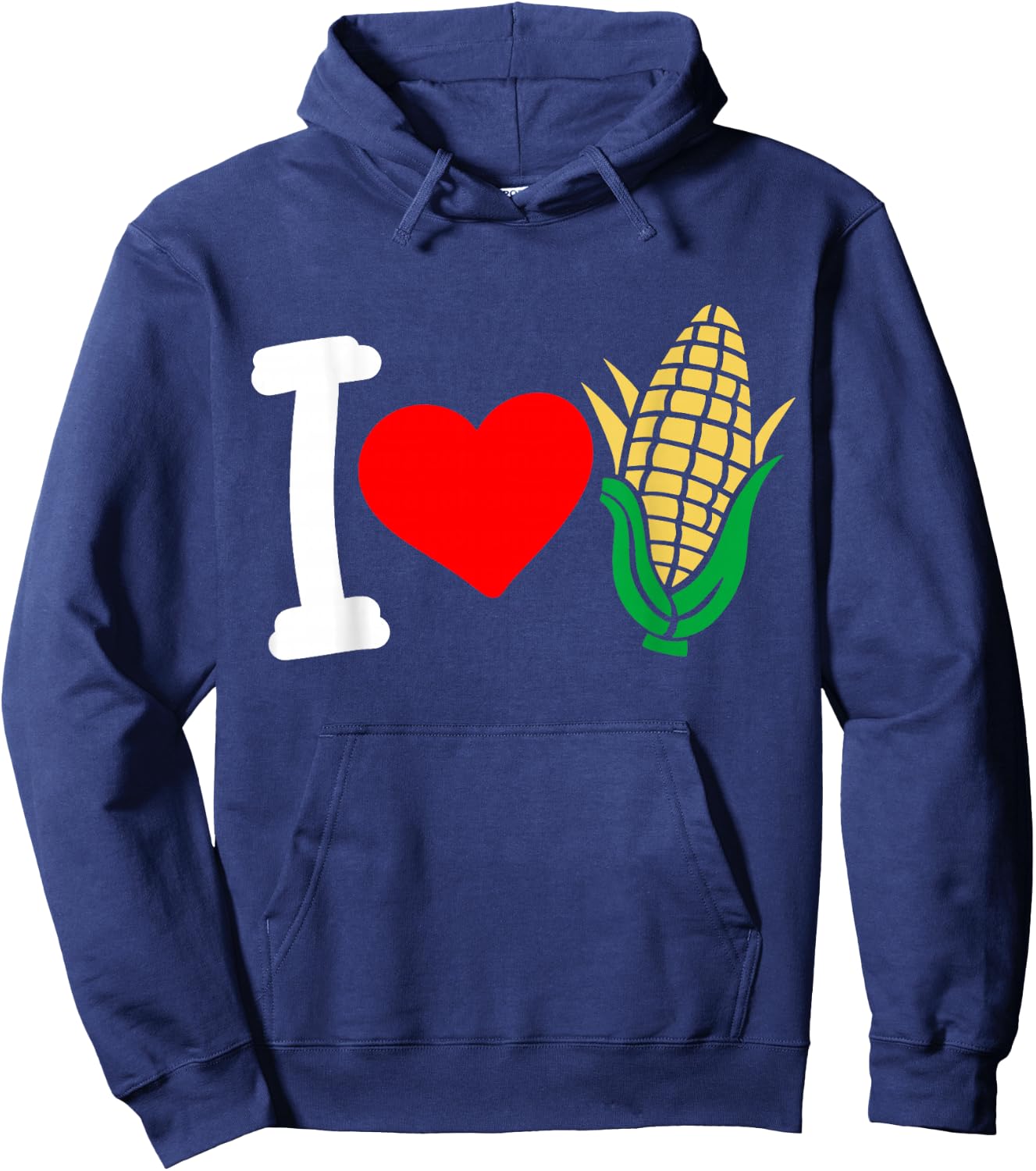 Corn I Love Corn Hoodie - Hoodie | Navy