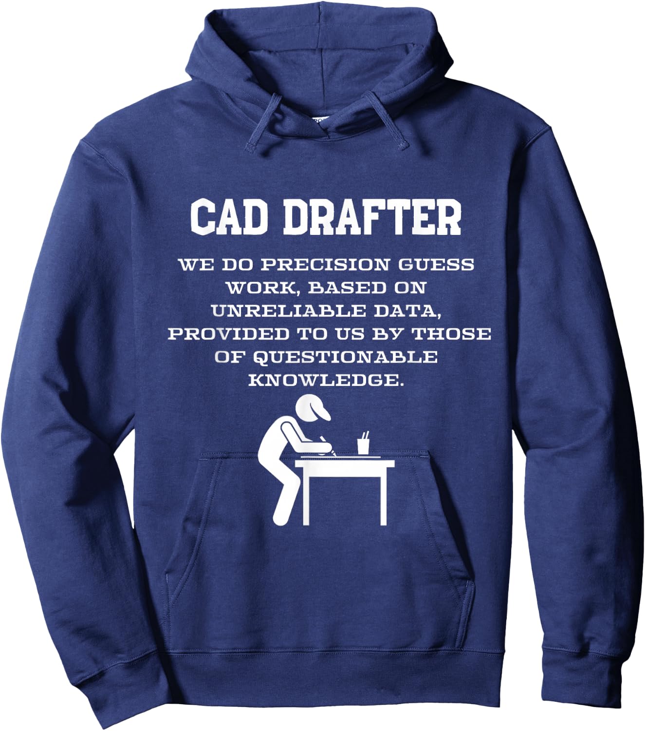 CAD Drafter design Hoodie - Hoodie | Navy