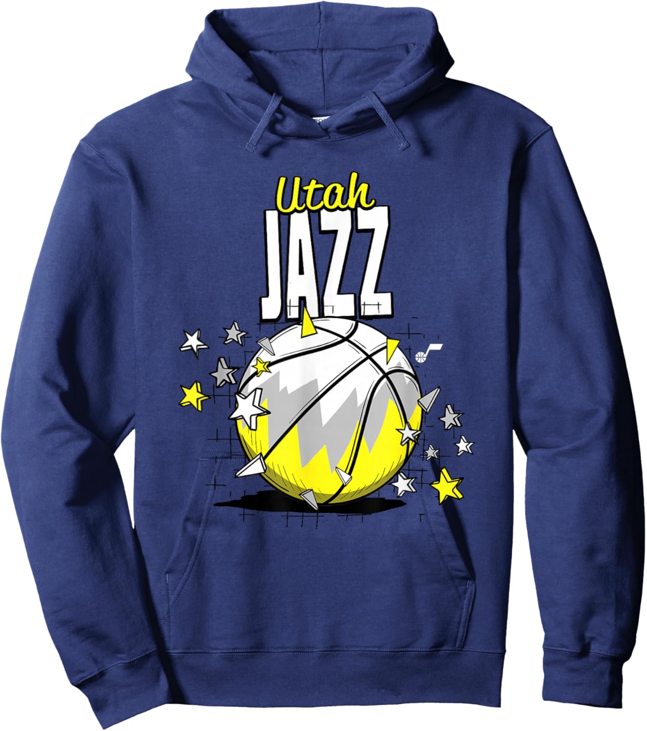 NBA Utah Jazz Basketball Doodle Stars Hoodie - Hoodie | Navy