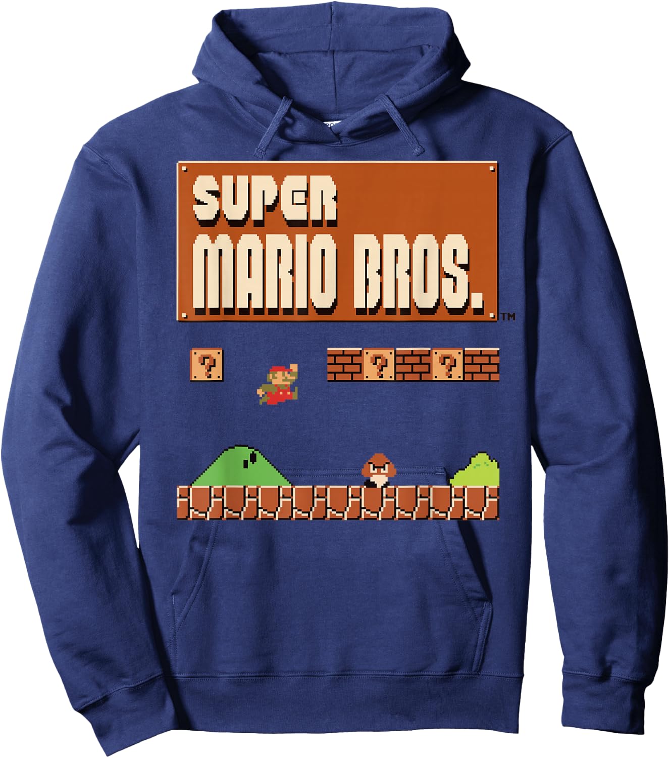 Super Mario Classic Game Play Poster Hoodie - Hoodie | Navy