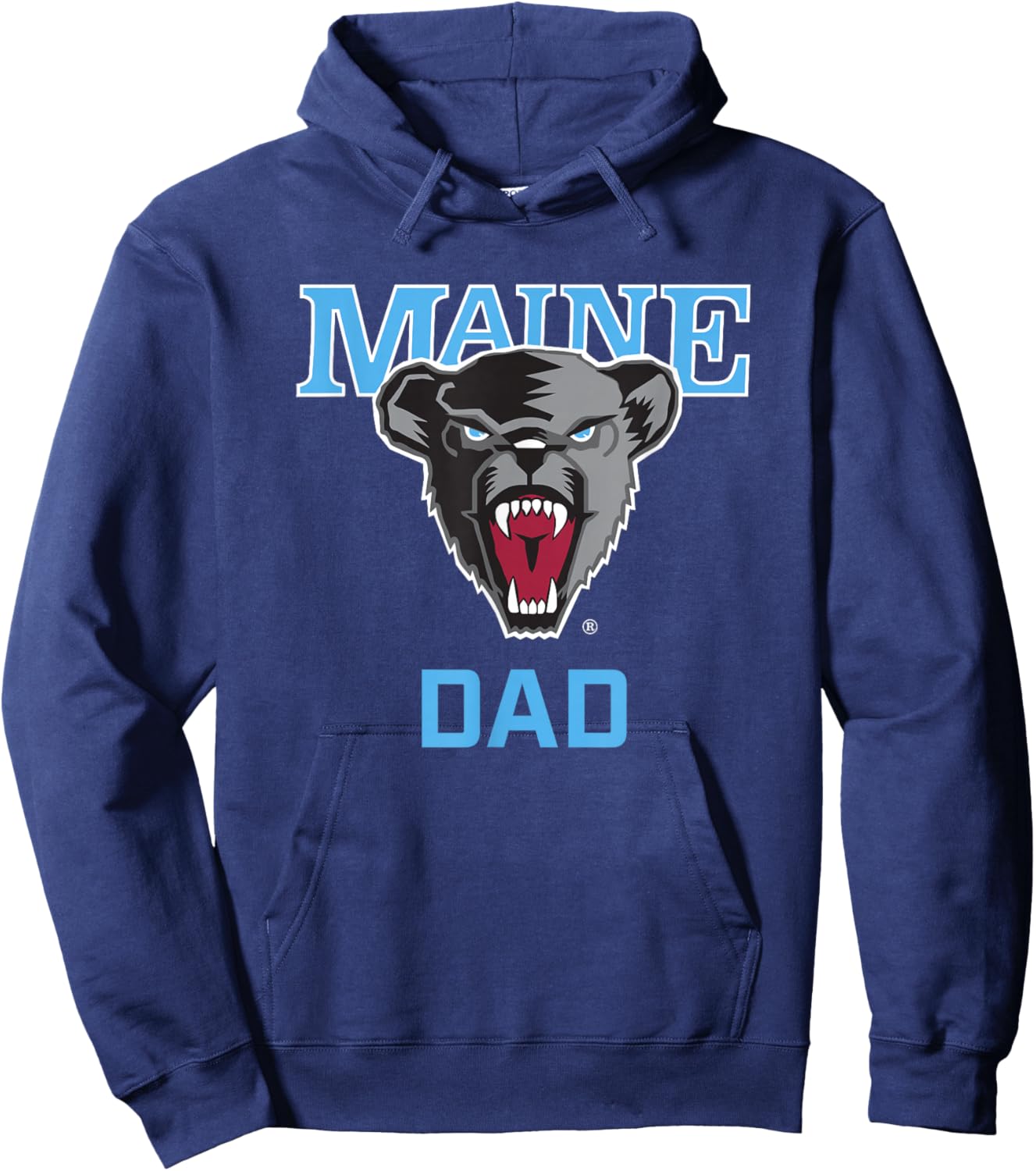 University of Maine Black Bears Arched Dad Hoodie - Hoodie | Navy