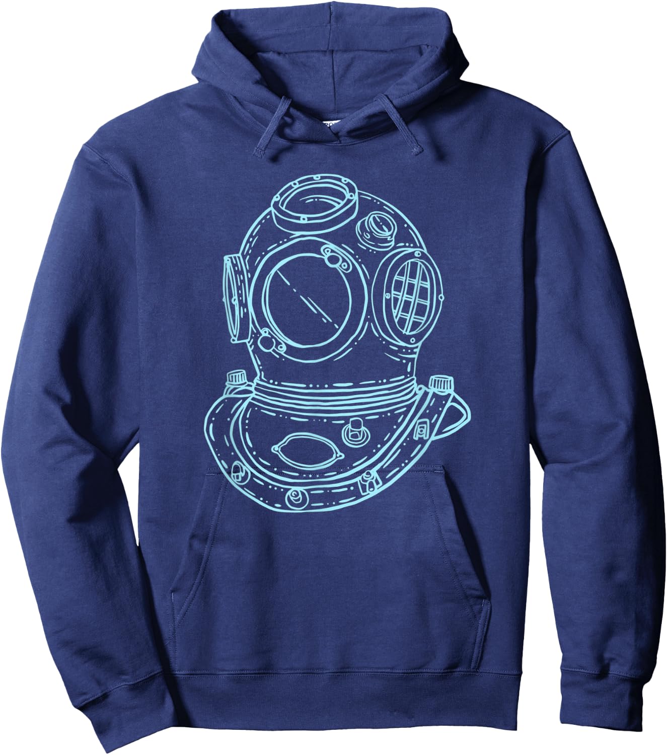Scuba diving helmet Hoodie - Hoodie | Navy