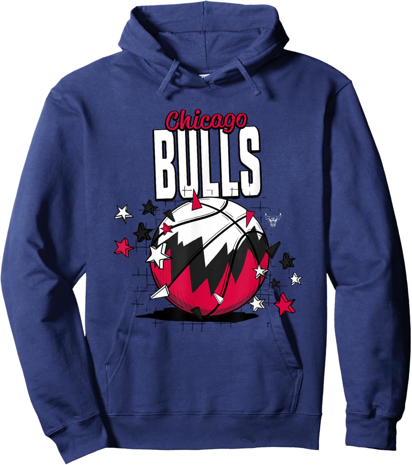 NBA Chicago Bulls Basketball Doodle Stars Hoodie - Hoodie | Navy