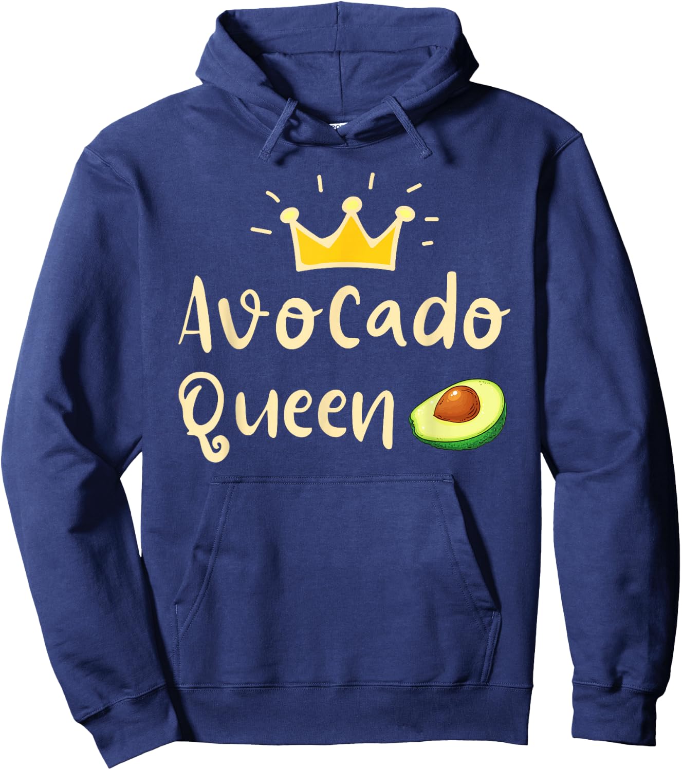 Avocado Queen - Avocado Lover & Guacamole Gift Hoodie - Hoodie | Navy
