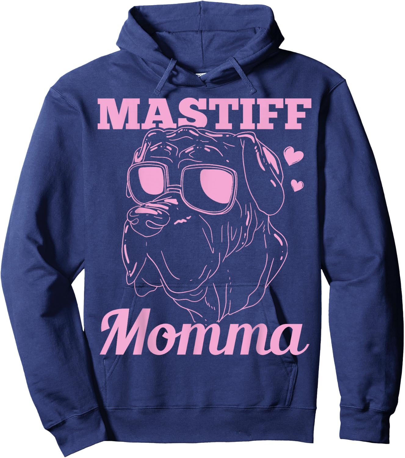 Mastiff Momma Dog Mom Mama Gift Hoodie - Hoodie | Navy