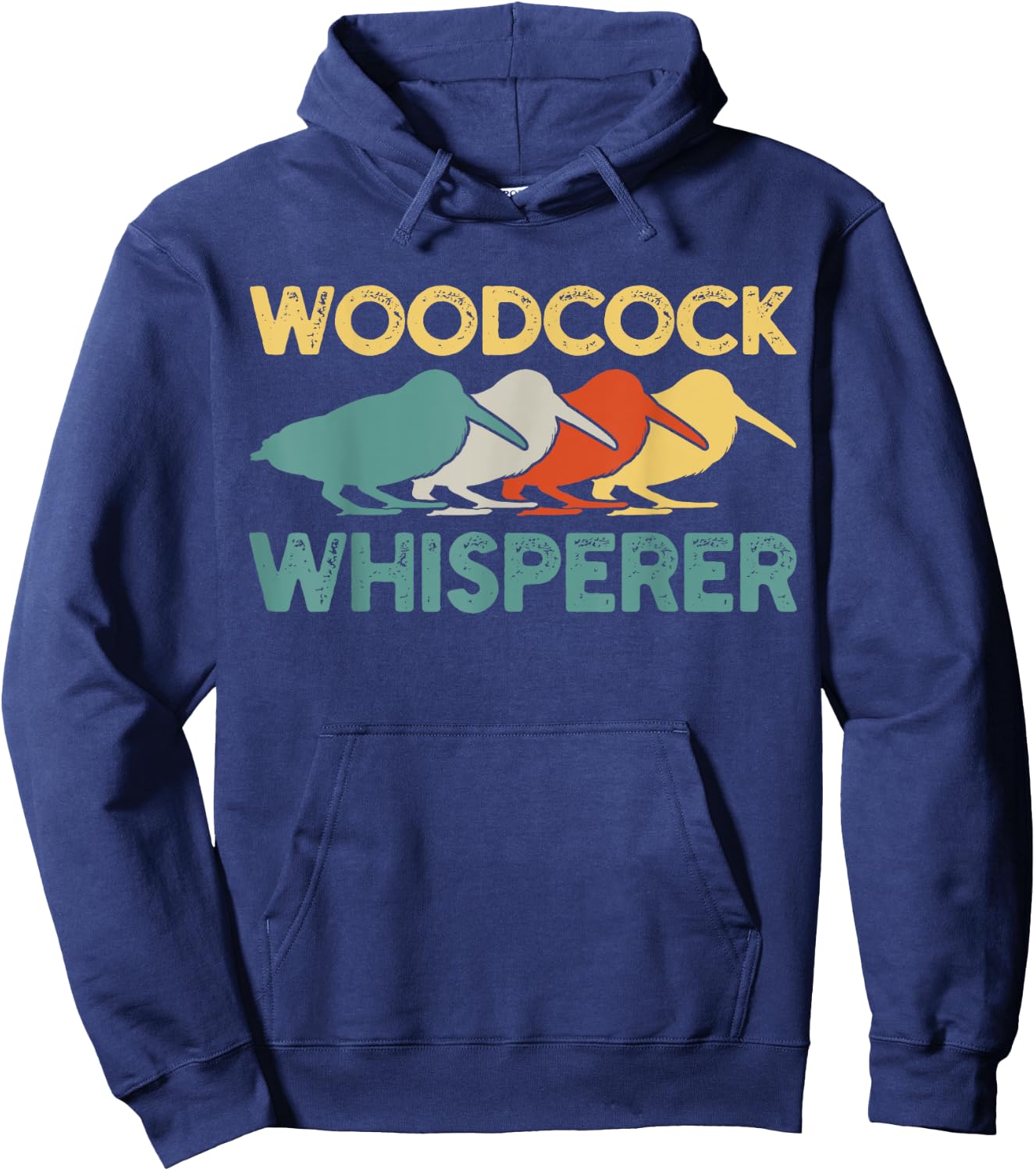 Woodcock Birds Retro Vintage Hoodie - Hoodie | Navy