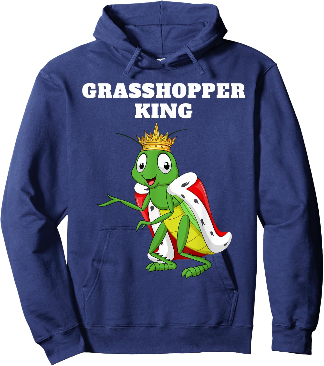 Grasshopper King Grasshopper | Boys Grasshopper Hoodie - Hoodie | Navy