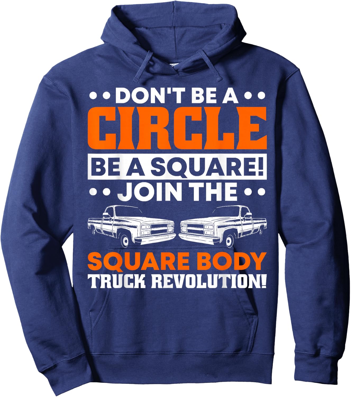 Square Body Truck Hoodie - Hoodie | Navy