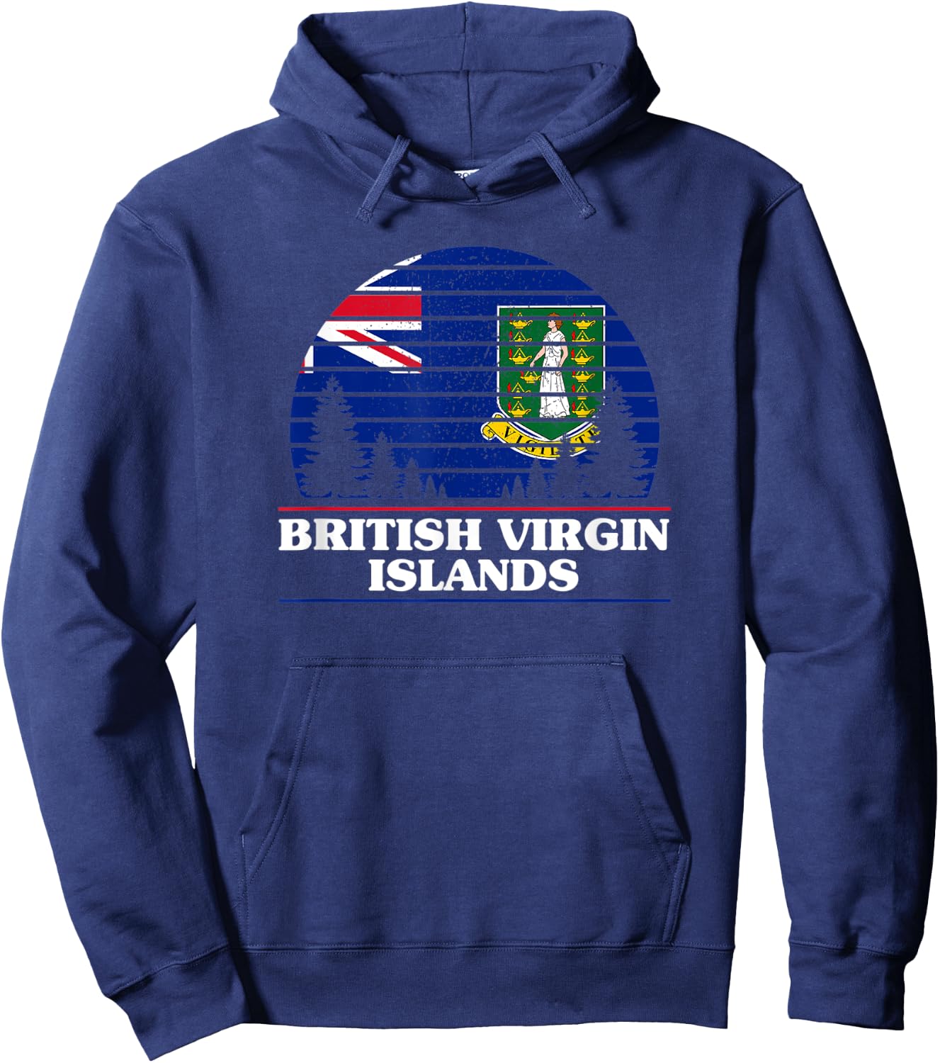 British Virgin Islands Hoodie - Hoodie | Navy