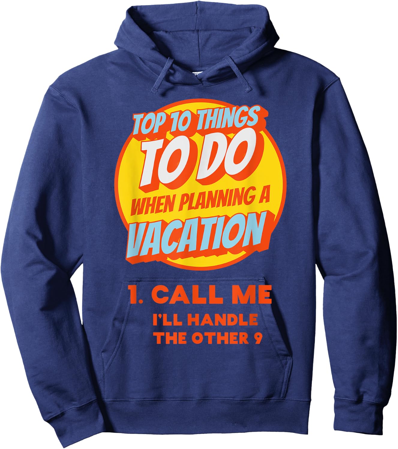 Funny Travel Agent Shirt Gift Planning Vacation Hoodie - Hoodie | Navy