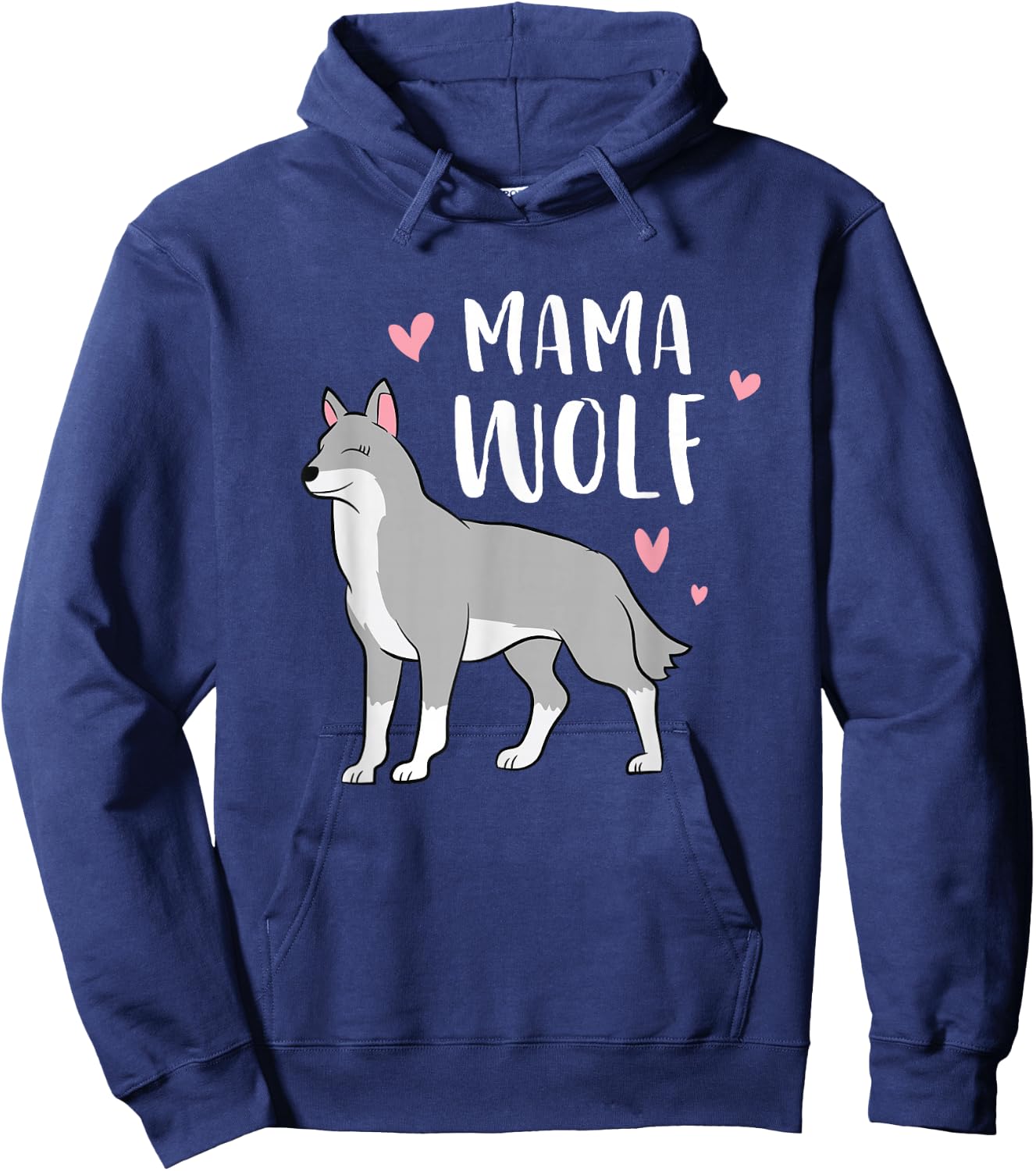 Mama Wolf Wolf Wolf Pack Wolves Hoodie - Hoodie | Navy