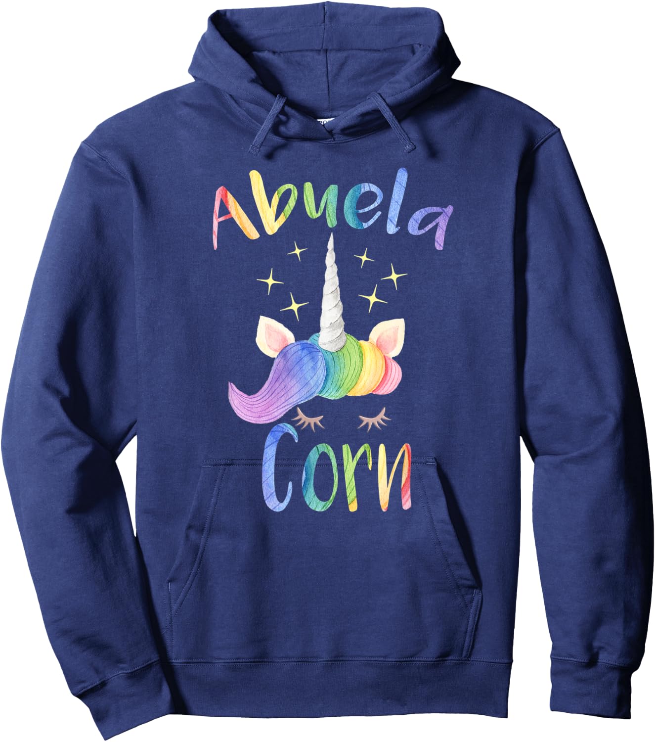 Abuelacorn Spanish Grandma Funny Unicorn Hoodie - Hoodie | Navy