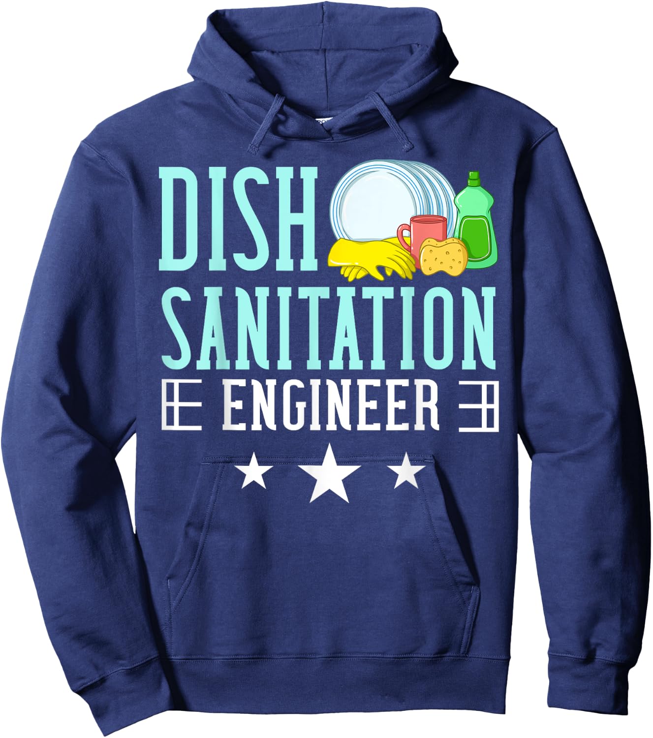 Dishwasher Dishwashing Gift Job Dish Washing Hoodie - Hoodie | Navy