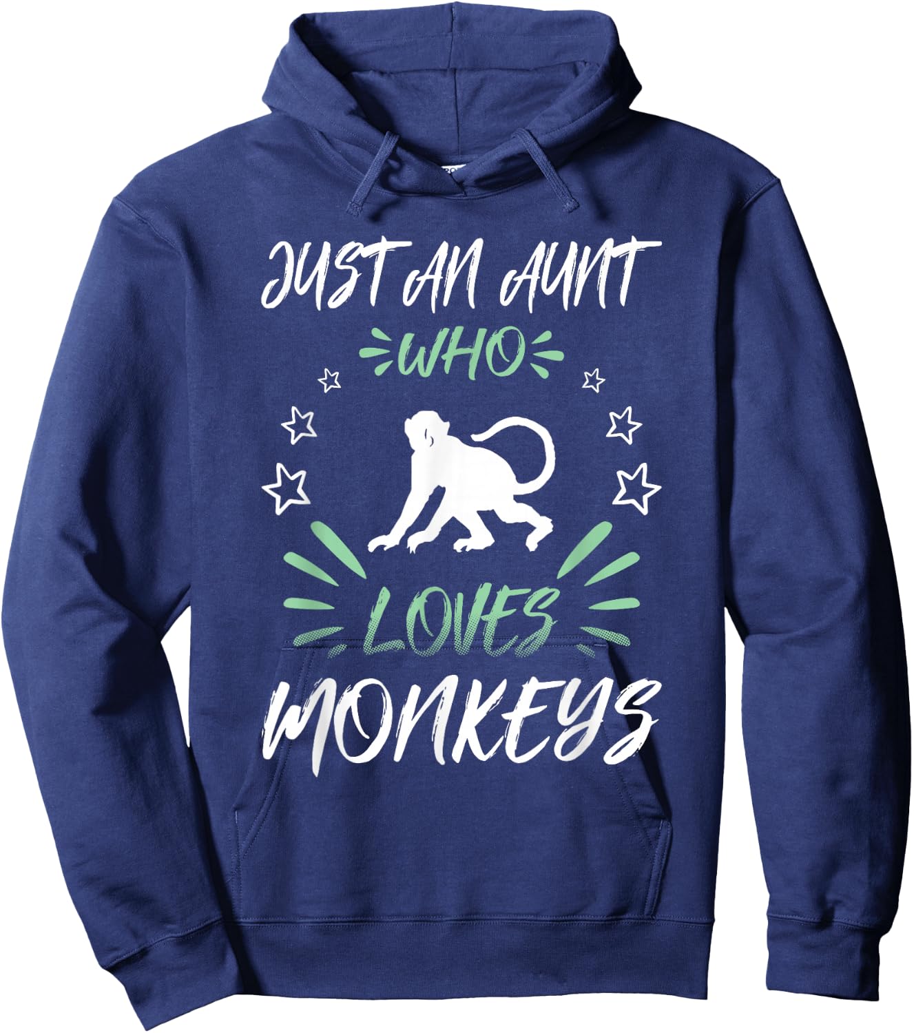 Just An Aunt Who Loves Monkeys Hoodie - Hoodie | Navy