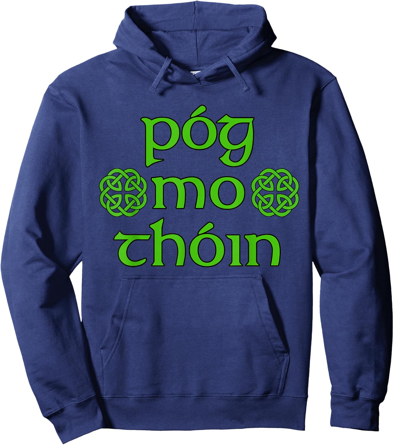 Pg Mo Thin with Celtic Knots by Kats Cabin Hoodie - Hoodie | Navy