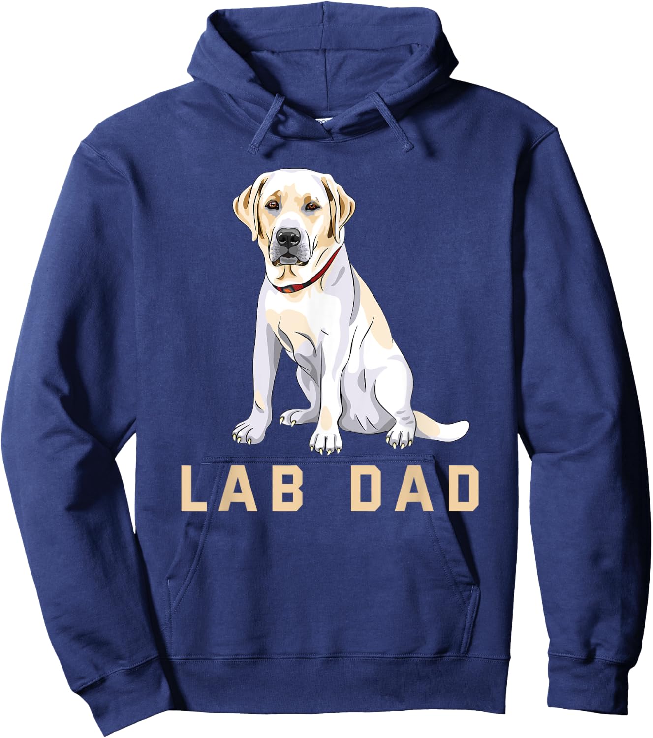 Lab Dad Yellow Labrador Retriever Shirt Hoodie - Hoodie | Navy