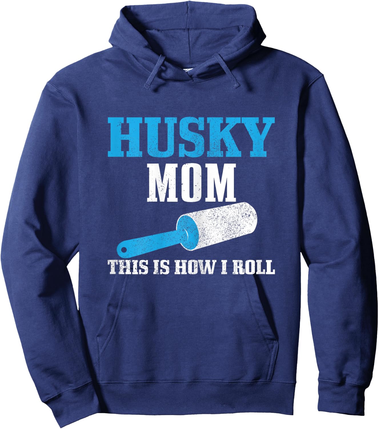 Husky Mom Funny Siberian Husky Mama Dog Hair Hoodie - Hoodie | Navy