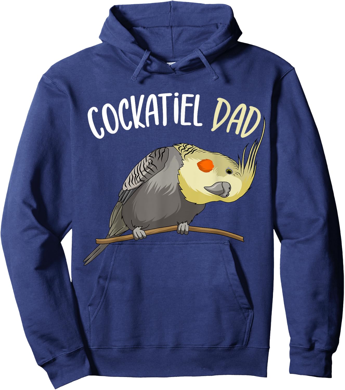Cockatiel Dad Funny Bird Lover Men Hoodie - Hoodie | Navy