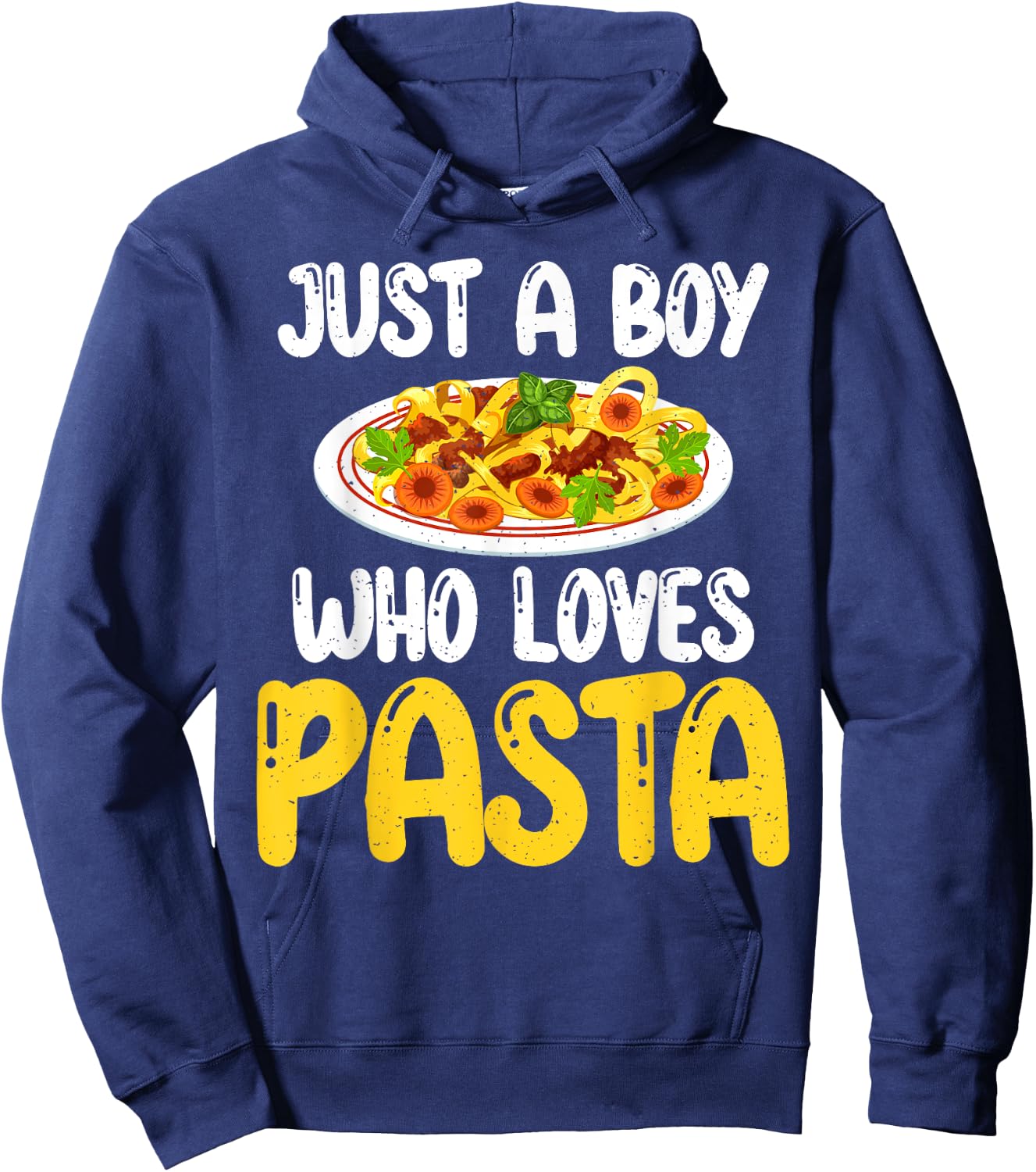 Just a Boy who loves Pasta Boy Hoodie - Hoodie | Navy