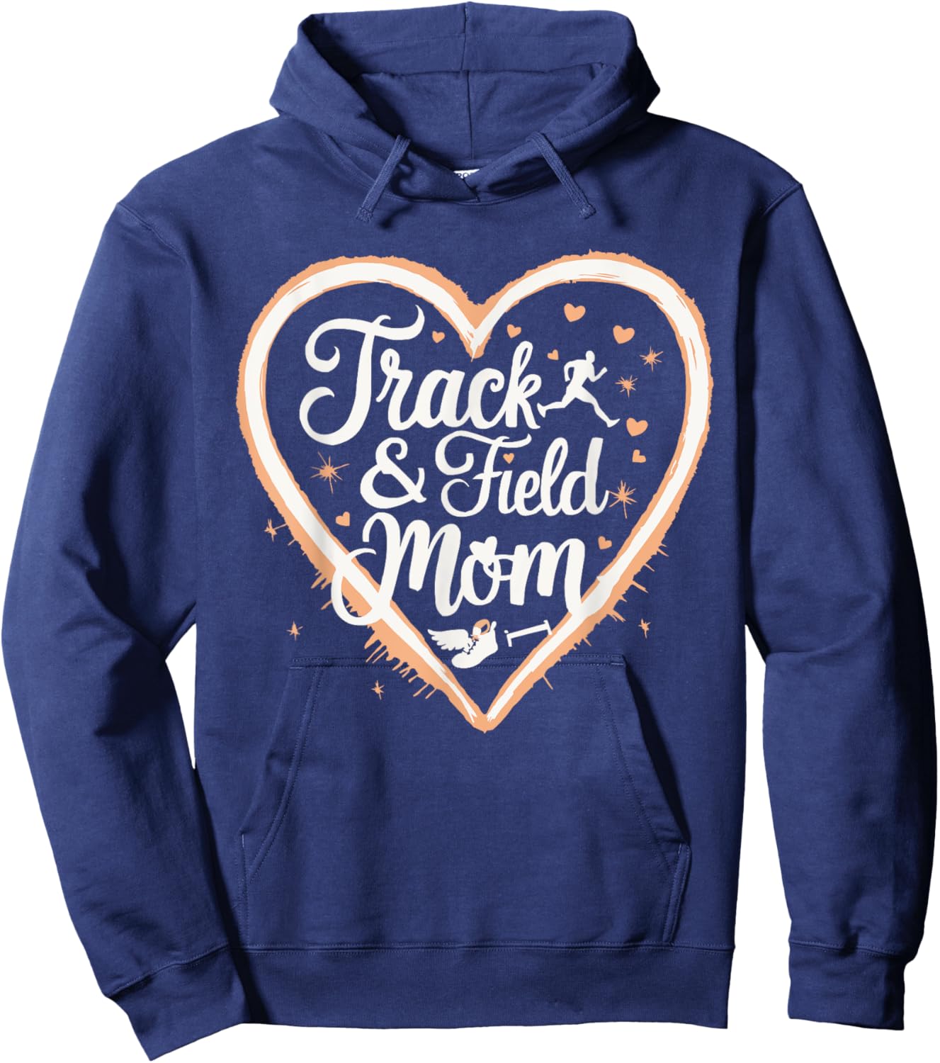 Track And Field Mom Athlete Runner Mothers Day Hoodie - Hoodie | Navy