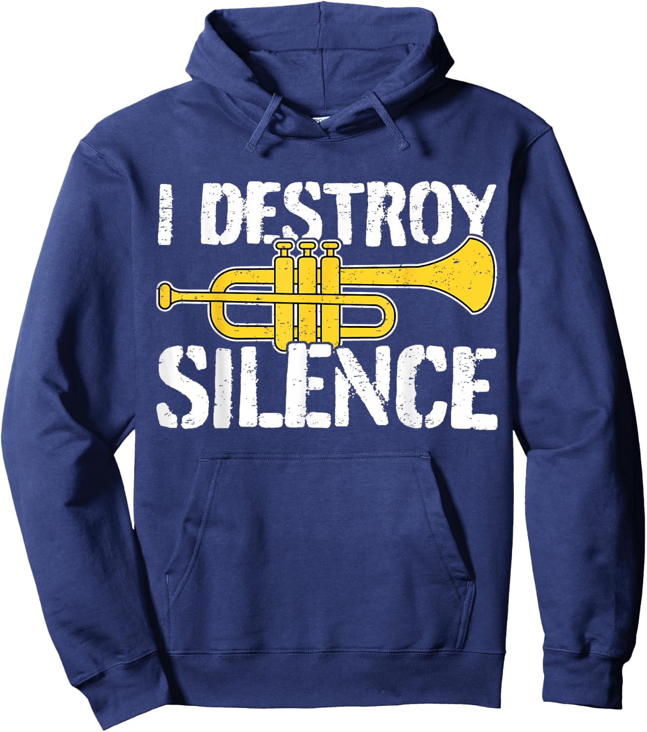 Cool Trumpet Player Quote Graphic Trumpeter Hoodie - Hoodie | Navy