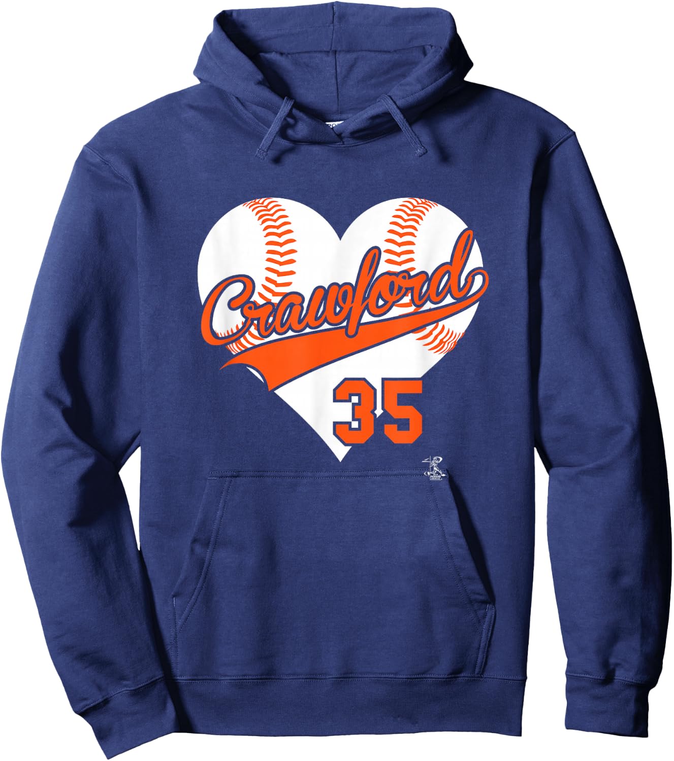 Brandon Crawford Baseball Heart Gameday Hoodie - Hoodie | Navy