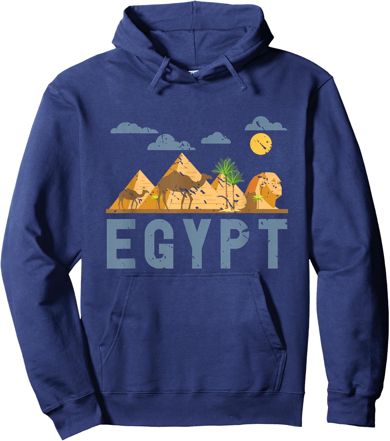 Africa Egyptian Hieroglyphics Cairo Egypt Hoodie - Hoodie | Navy