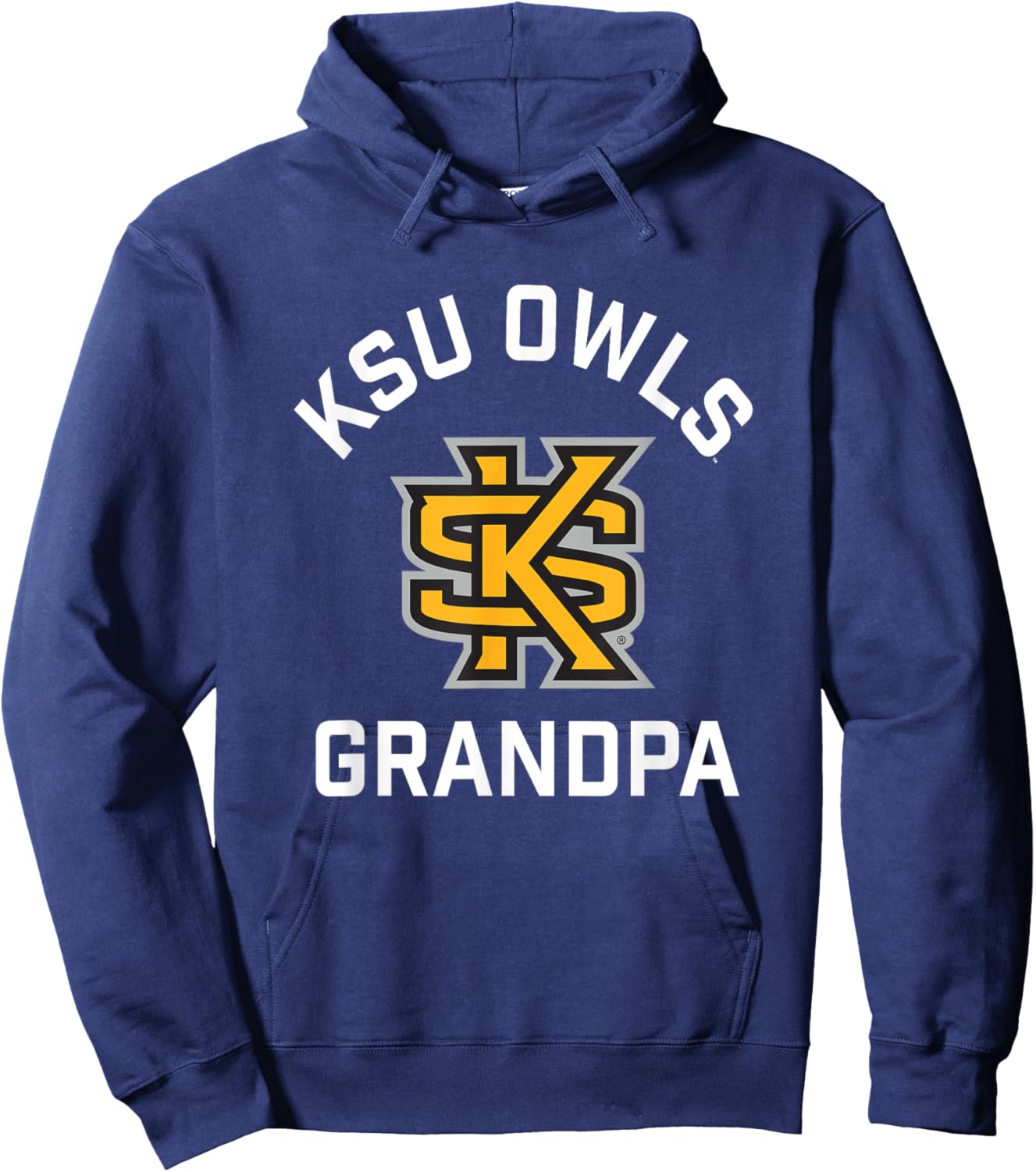 Kennesaw State University Owls Arched Grandpa Hoodie - Hoodie | Navy